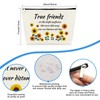 Sunflower Gifts for Best Friend Makeup Bag True Friends Friendship