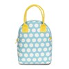 Fluf Zipper Lunch Bag (Various Designs), Gingham Blue