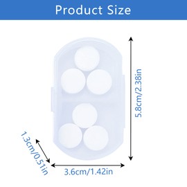 INVODA Daily Pill Case Small Travel Organiser for Medicines Vitamins Supplement (1 Piece, White)