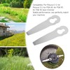 10 Pcs Lawn Mower Metal Blade Replacement Mowing Blade for