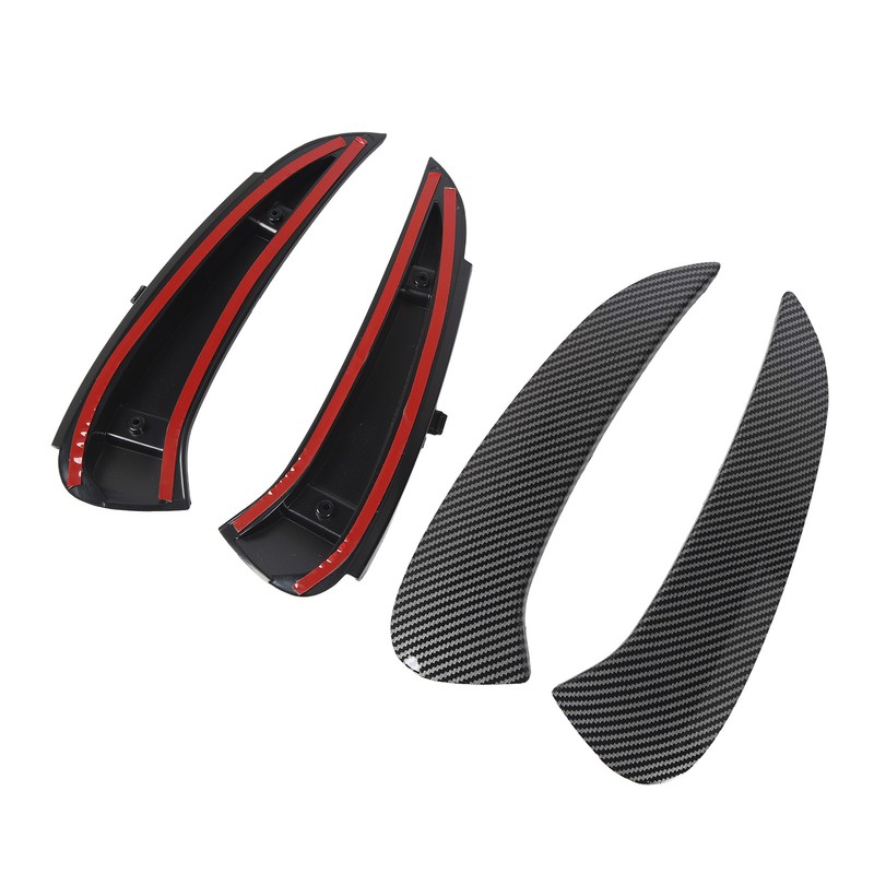 Pair of Rear Bumper Side Vent Spoiler Trim Left Right