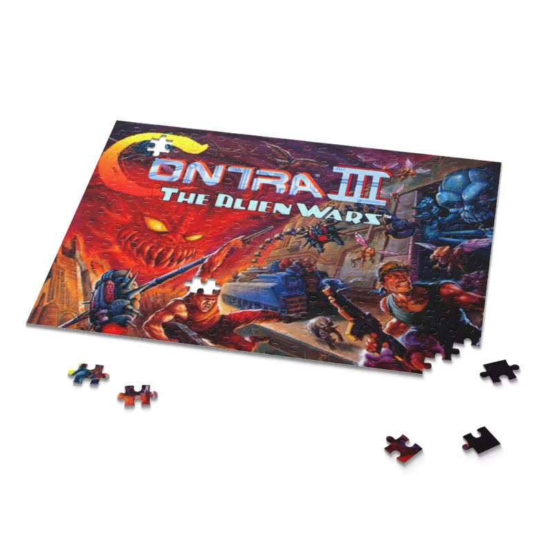 Contra 3 The Alien Wars SNES 90s Nostalgic Cover Art