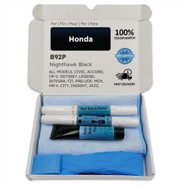 Genuine Colors Touch-Up Pen Nightthawk Black B92P for Honda Black Civic Accord CR-V Odyssey Legend Integra Fit Prelude MDX HR-V City Insight Jazz Ridgeline Hybrid Step Wagon 5DR Stream Shuttle 4DR