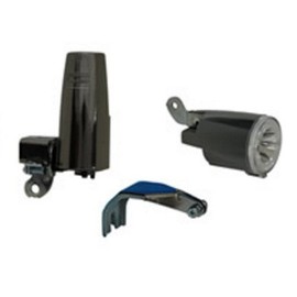 MARUZEN MKS-1-CB2-FS BKCP LED Headlight for Bicycles, Separate Type, Small LED Headlamp, Black Plating