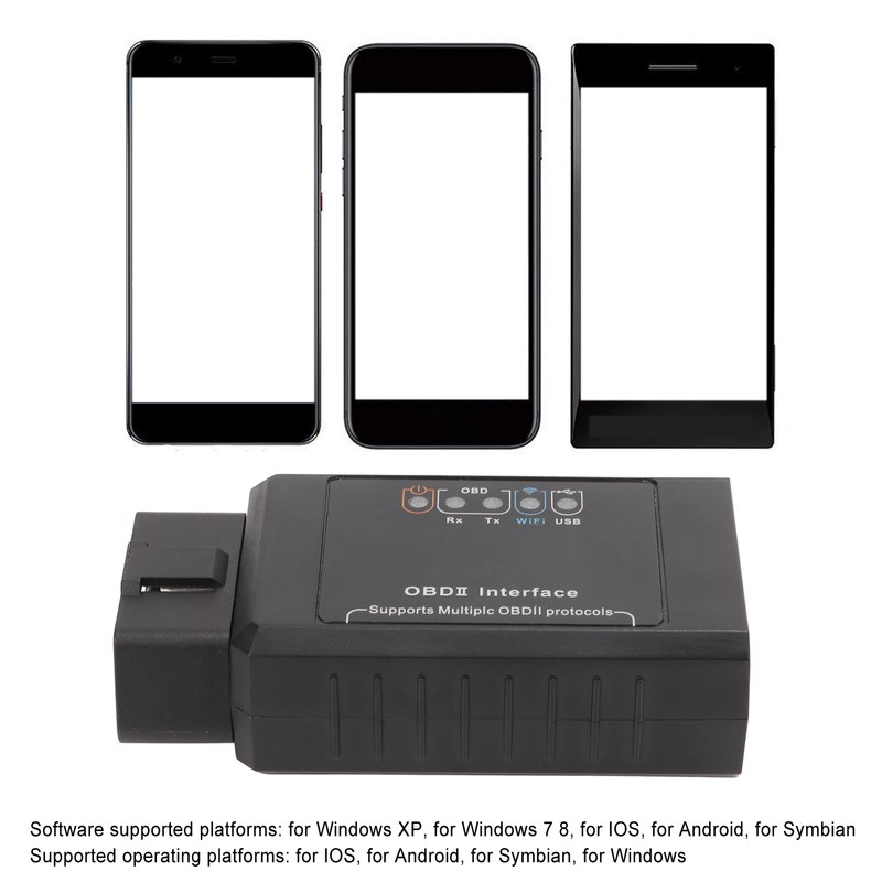 16 Pin WIFI USB Car Diagnostic Tool OBD2 Interface V1.5