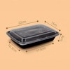 DERDOUT 2 Compartment Meal Prep Containers 28 oz Reusable BPA