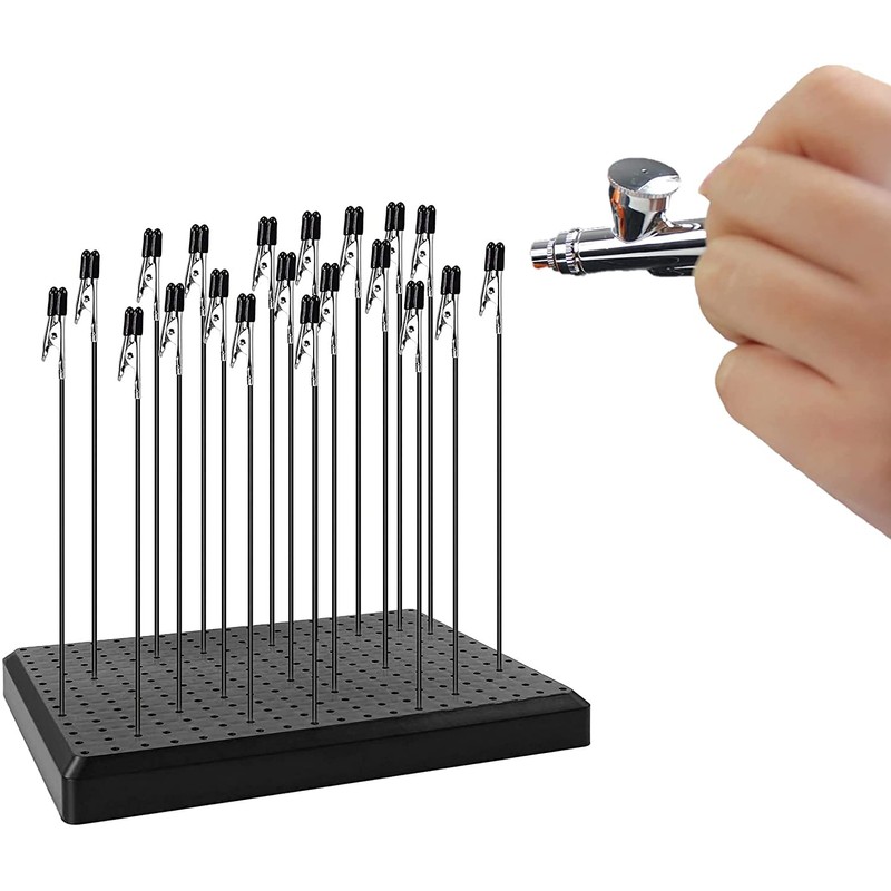 ROSEMARY Upgraded 20 Pcs Alligator Clip Sticks with Base Holder