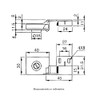 Inset Side-Mount Glass Door Hinge, Polished Chrome