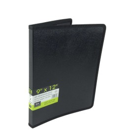 Filexec Products Art Presentation Book, 9"x12", 24Page/48 Views (93130),Black