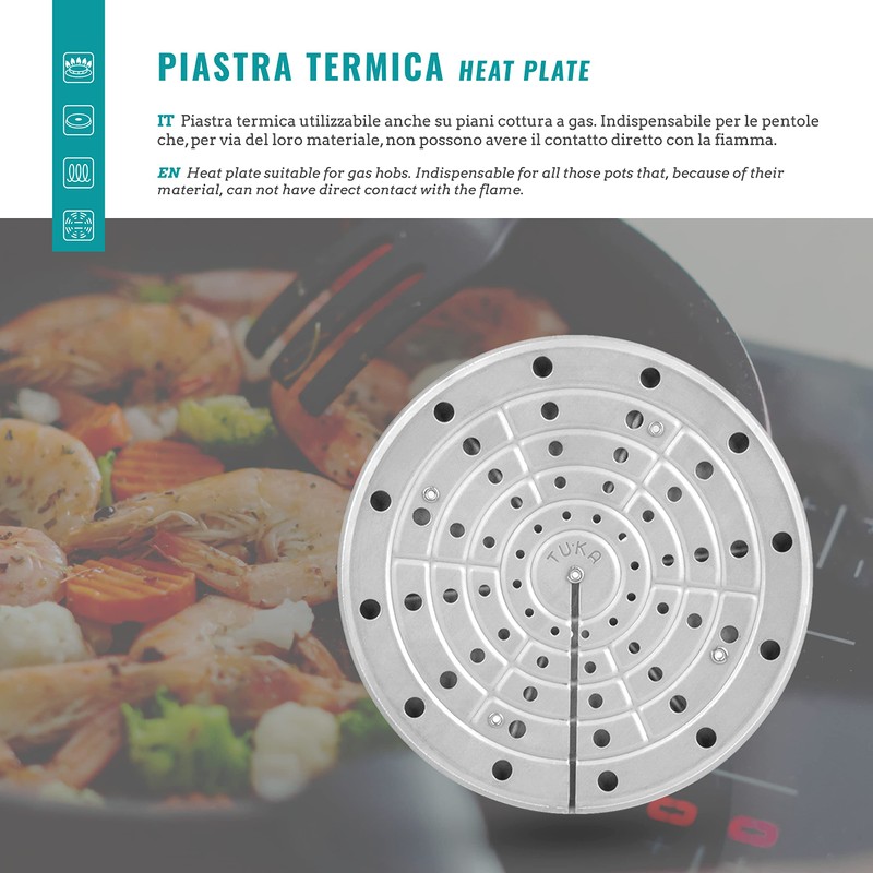 INOXPRAN Tuka Thermoplatte cm 20 Artikel für die Küche, Material,