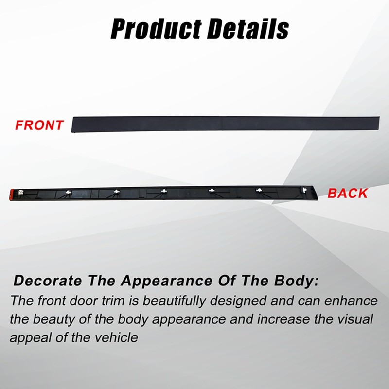 XQSMWF 87722D3000CA Door Lower Garnish Molding Trim Front Right Passenger