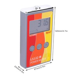 IR Power Meter LS122 Infrared Radiation Test Meter Handheld Infrared Light Source Luminance IR Rejection Detector 0-40000W/㎡