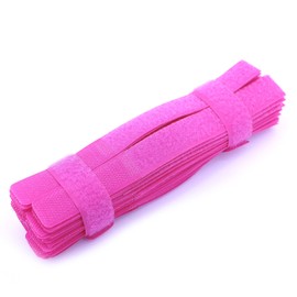 PASOW 50pcs Cable Ties Reusable Fastening Wire Organizer Cord Rope Holder 7 Inch (Hot Pink)