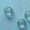 Luxshiny 10 Pieces Stainless Steel Wire Hangers for Mason Jars
