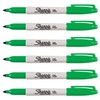 SHARPIE Pack of 6 Permanent Markers Fine Round Tip Greenaa