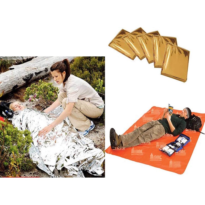 10 x Thermal Emergency Blanket for Road Protection Windproof Cold