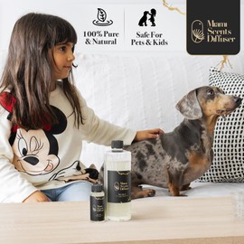 Secret Scent, 4.0 Fl Oz - 120 ml, Inspired by Aman New York Hotel Essential Oils Diffuser Home Luxury Aroma Refill Aromatherapy Fresh Blend of Bergamot Leaves, Musk, Cedar Wood and Lavender Blossoms.