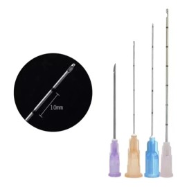 Cánula Para Relleno Facial Punta Roma 12 Pzas Varias Medidas 23g X 70mm.