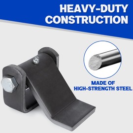 Lonffery Steel Dump Trailer Hinge, Weld on Heavy Duty Trailer Door Hinge, Strap Style Short Leaf (8 Packs)