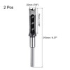 sourcing map 2pcs Square Hole Drill Bit 22mm(7/8) High Carbon