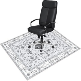 Office Chair Mat for Hardwood Floor: 36x48 Inch Low Pile Desk Chair Mat for Rolling Chair - Non Slip Dirt Resistant & Machine Washable - Hard & Tile Floor Protector Mat for Office Gaming Room Entrance