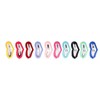 50 Pcs Little Pet Hair Clips Mini Peach Heart Hairpin