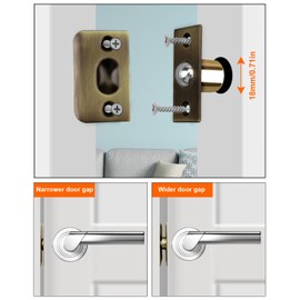 Ball Door Catches for Internal Doors Jiayi 2 Pack Roller Ball Door Catches Adjustable Door Ball Latches Spring Ball Bearing Door Latch Door Hardware for Cupboard Closet Top of Door