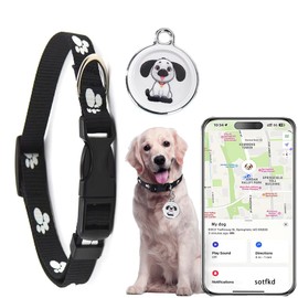 Dog Tracker-GPS Dog Collar-GPS Tracker for Dogs-Pet Tracker for Dogs | Android and iOS Universal | No Monthly Fee | Waterproof | Works with Any Collar