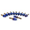 RISON-Titanium M10X1.25X45MM Titanium Exhaust Manifold Stud Kit Burnt Blue GR5