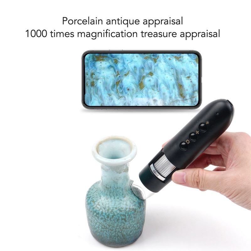 1000X Wifi Digital Magnification Endoscope HD Wireless USB Skin Microscope