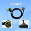 AMHTDOL OBD2 16 Pin to 10 Pin Diagnoatic Cable Adapter,Compliant
