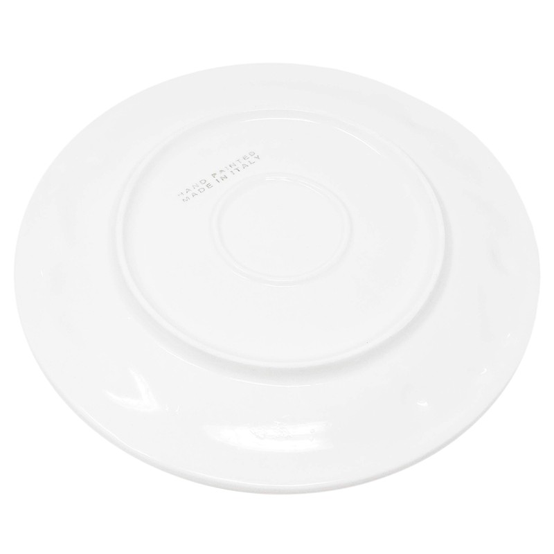 Lashuma Handmade Italian Ceramic Round Dinner Plate Large Olive Design