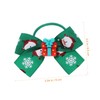 IWOWHERO 2pcs Christmas Hair Ties for Adorable Bowknot Design Festive