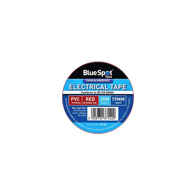 Blue Spot Tools - 20M Red PVC Electrical Tape