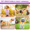 2Pcs Dog Harness Set, Comfortable No Pull Dog Harness, Adjustable