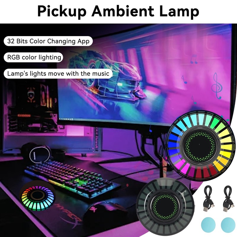 2 Luces LED para Coche, 32 bits De Color, Luces