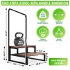 Two steps stool with handle, Steps to high bed and