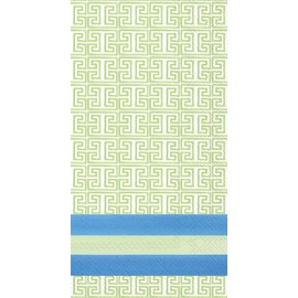 Ideal Home Range 16-Count Rosanne Beck 3-Ply Paper Guest Towel Napkins, Blue Garden