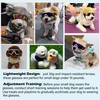 Small Dog Sunglasses with Adjustable Strap UV Protection, Winproof Puppy