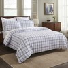 Superior Plaid Flannel Cotton Duvet Set, Fuzzy Warm Duvet Cover,