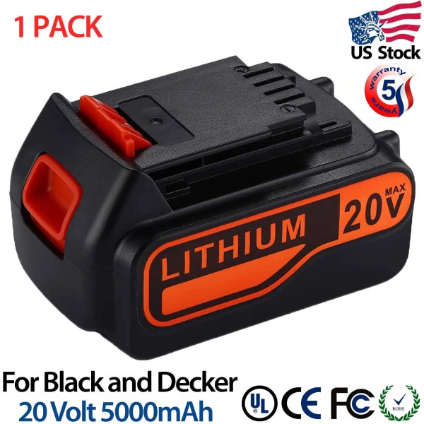 For BLACK+DECKER LB2X4020-OPE For Black & Decker LBXR20 5.0Ah 20V