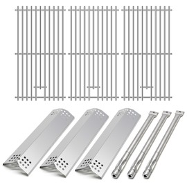 Adviace Grill Replacement Parts for Kitchenaid 720-0953 720-0787D 3 Burner Gas Grill, Grill Grates Heat Plates Grill Burner Kit for Kitchen Aid 720-0787D Home Depot, Kitchenaid 720-0953 Grill