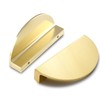Jiozermi 2 Packs Half Moon Cabinet Pulls, 2 1/2 inch