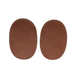 BeeSpring 2 Pieces Pu Leather Patch Sew on Patches Repir Elbow Knee for Clothes Clothing Accessories - Coffee Colour