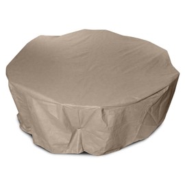 KoverRoos III 31252 72-Inch Round Dining Set Cover, 108-Inch Diameter by 28-Inch Height, Taupe