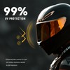 XINGWU Motorcycle Helmet Visor Replacement for HJ-34P Tinted C10 Helmet