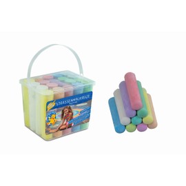 Pustefix Malefix Street Painting Chalk, Pack of 20, Painting Chalk for Children and Adults, Variety of Colours, Bright and Strong, Water-Soluble and High-Quality Chalk, for Street and Yard