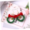 KONTONTY Gold Christmas Garland Bell Earrings Stylish Dangle Earrings Design