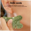LALAFINA 4 Pcs Jade Comb Jade Stone Comb Gua Sha