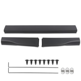 ALLGOOD Tailgate Molding Compatible with Ford Super Duty F350 F250 2008-2016 8C3Z9940602DA 8C3Z9941019AA 8C3Z9941018AA 3PCS Flexible Step Trim Black